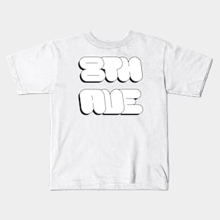 8TH Round White Kids T-Shirt